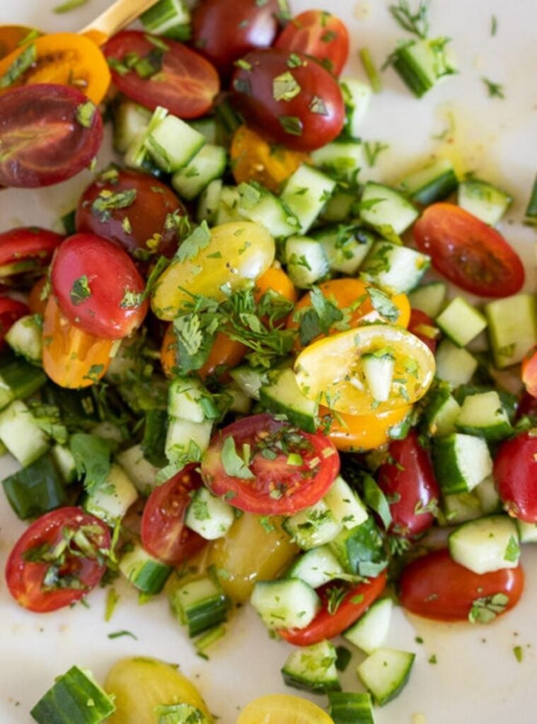 tomato cucumber salad