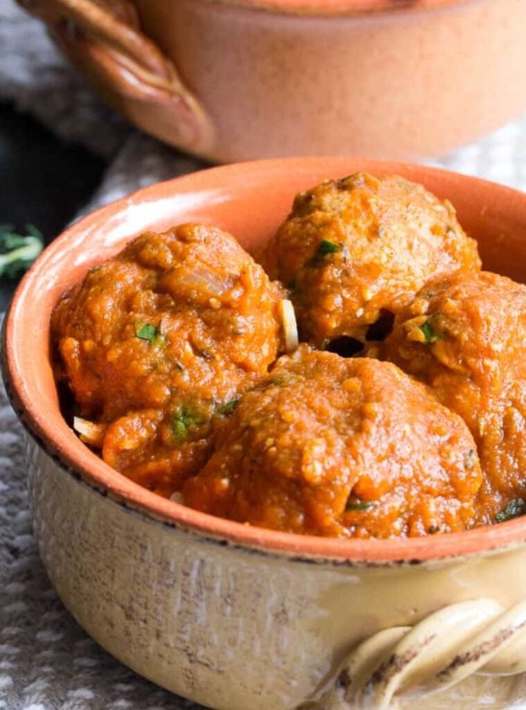 turkey meatballs made tender with pumpkin, a pumpkin meal idea
