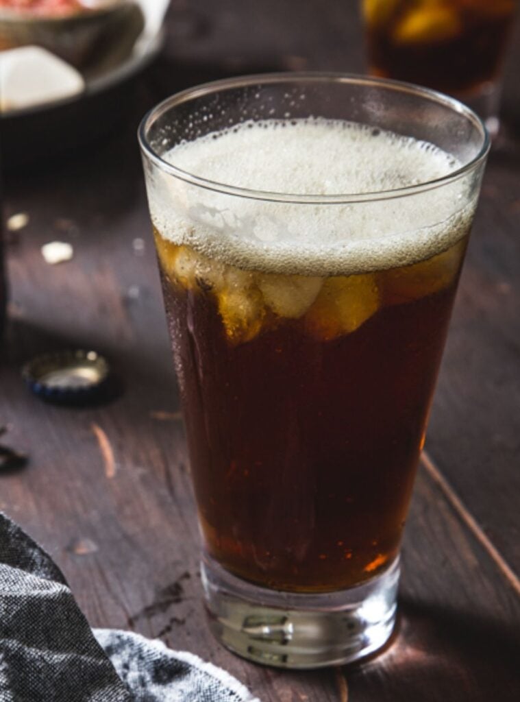 beer mixed with pumpkin spice, casual fall cocktail