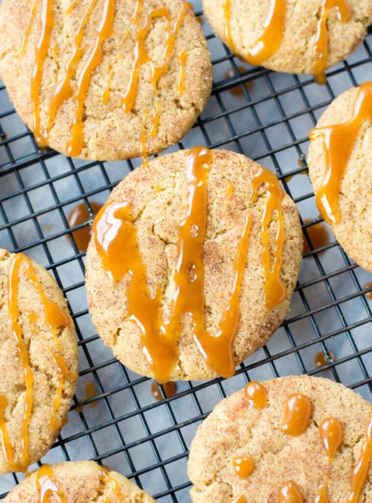 snickerdoodles rolled in cinnamon sugar, cozy fall treats