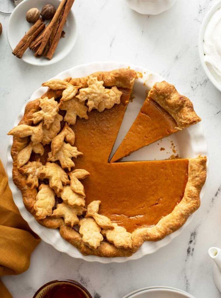 pie with flaky crust and silky filling, a must-have fall treats