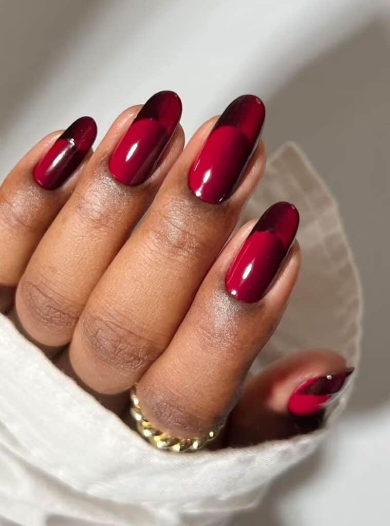 Burgundy Nails 11
