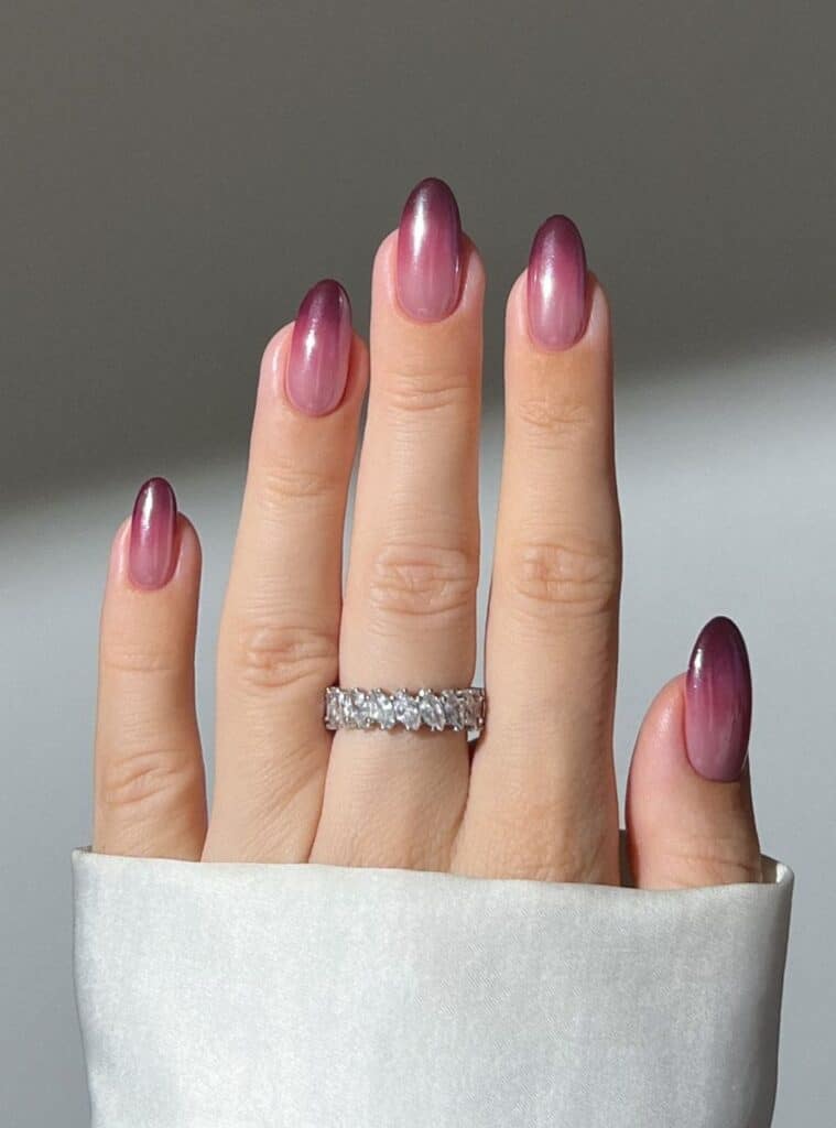 Burgundy Nails 17