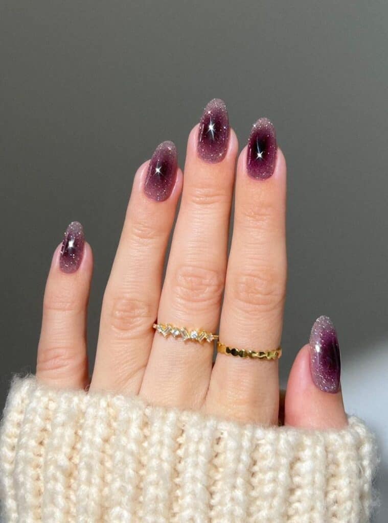 Burgundy Nails 18