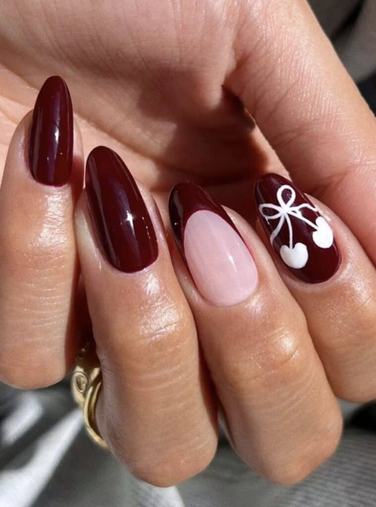Burgundy Nails 2