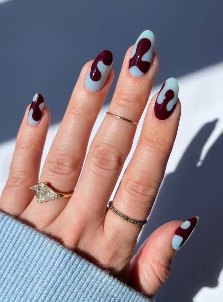 Burgundy Nails 22