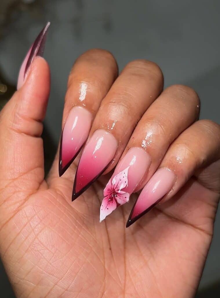 Burgundy Nails 24
