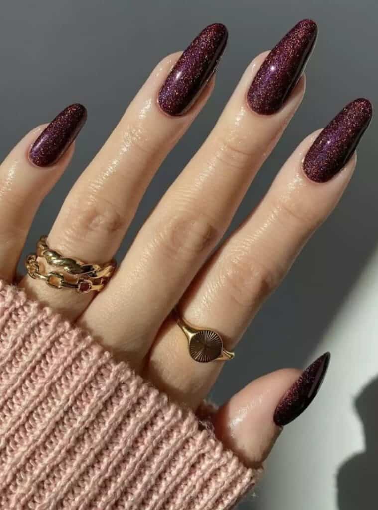 Burgundy Nails 5