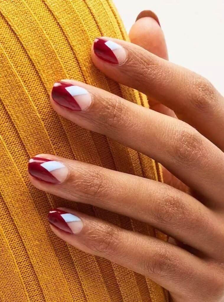 Burgundy Nails 8