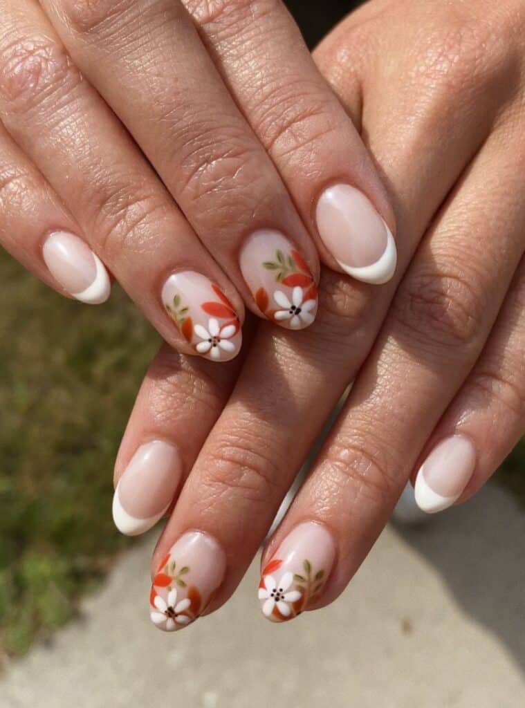 Fall French Nails 14
