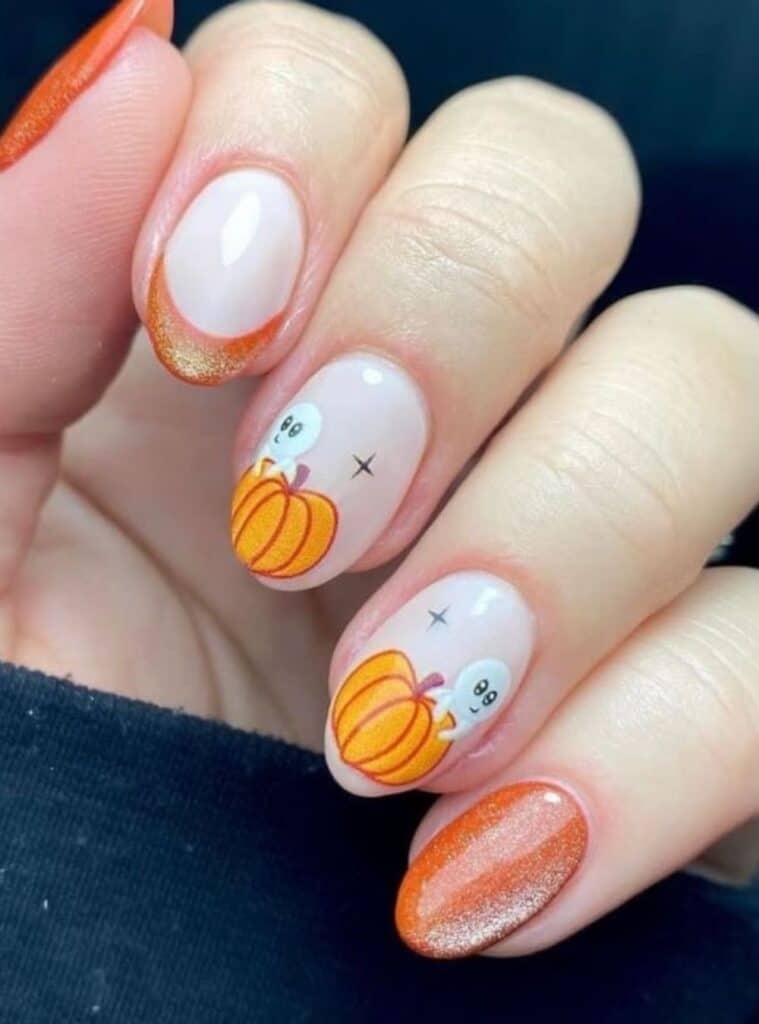 Pumpkin Nails 11