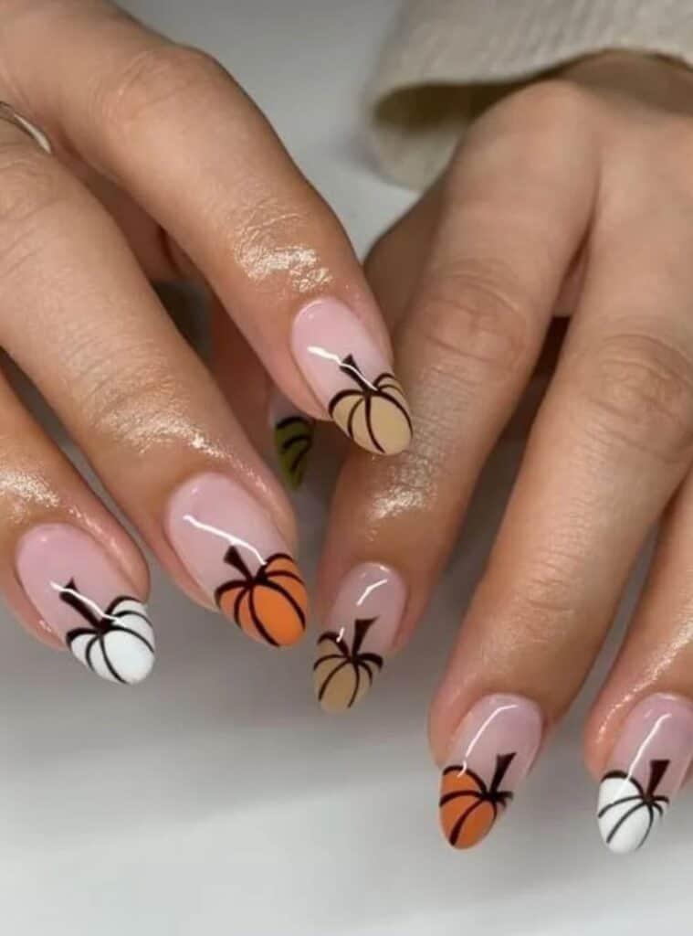 Pumpkin Nails 13