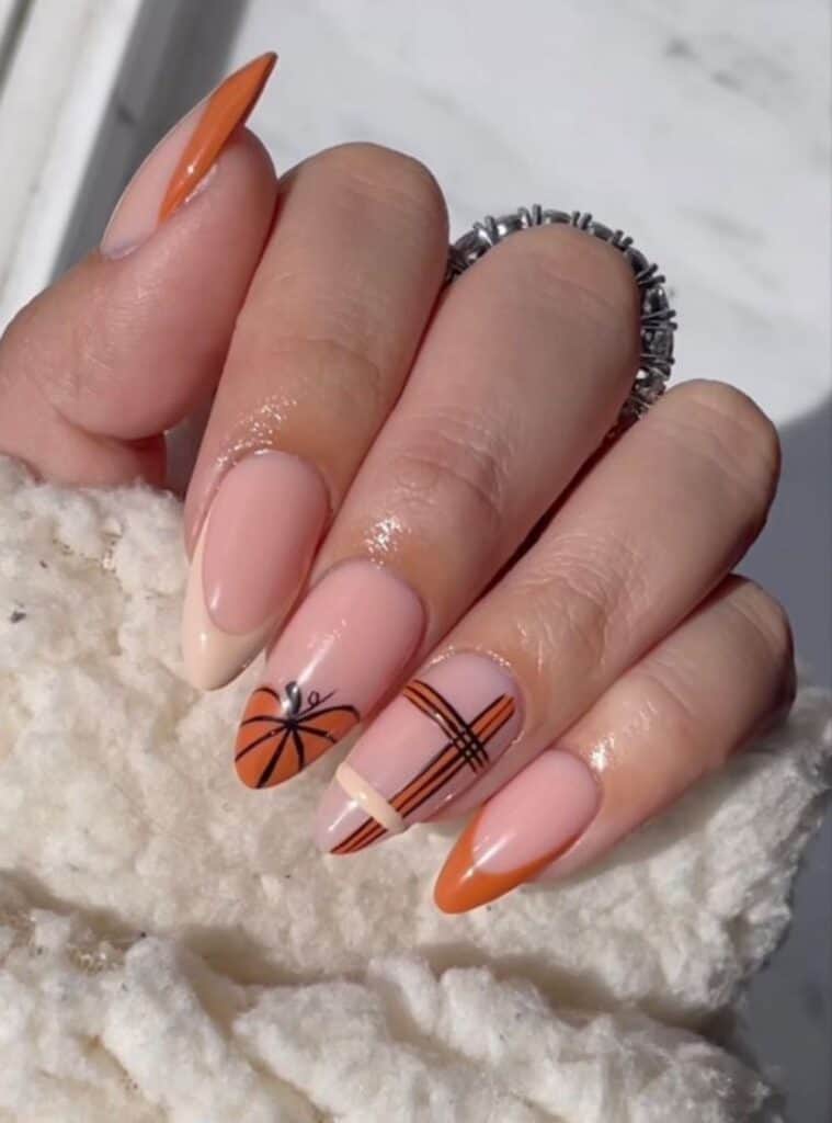 Pumpkin Nails 16