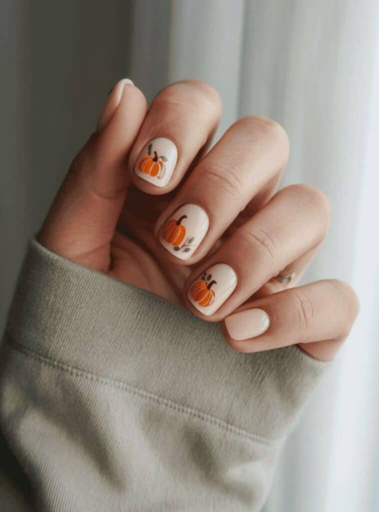 Pumpkin Nails 17