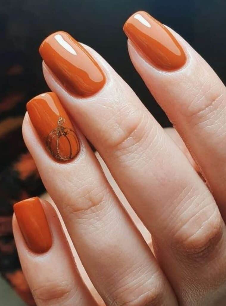 Pumpkin Nails 19