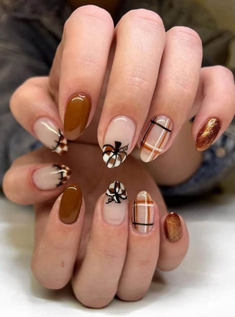 Pumpkin Nails 22