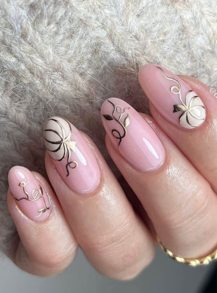 Pumpkin Nails 6