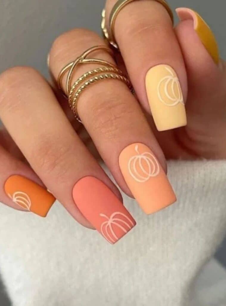 Pumpkin Nails 7