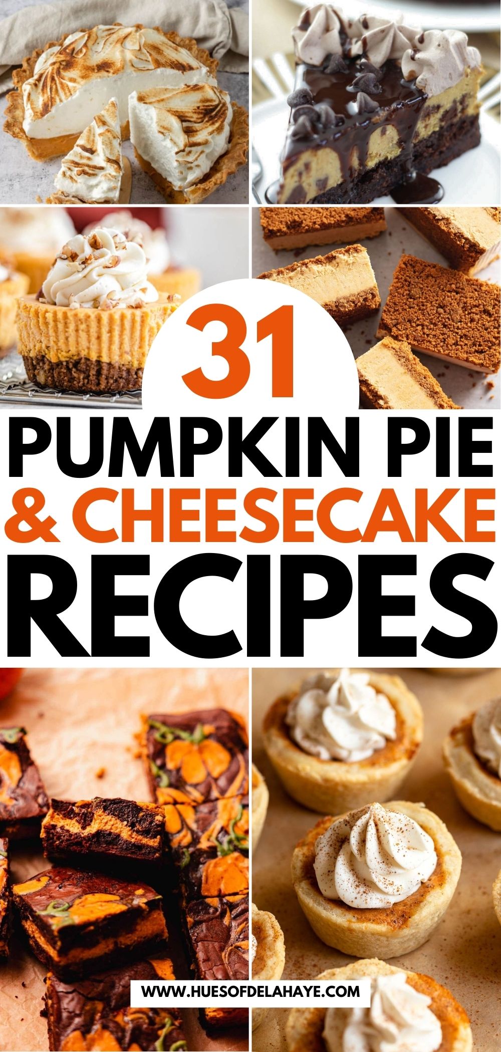 Pumpkin Pie and Cheesecake Recipes