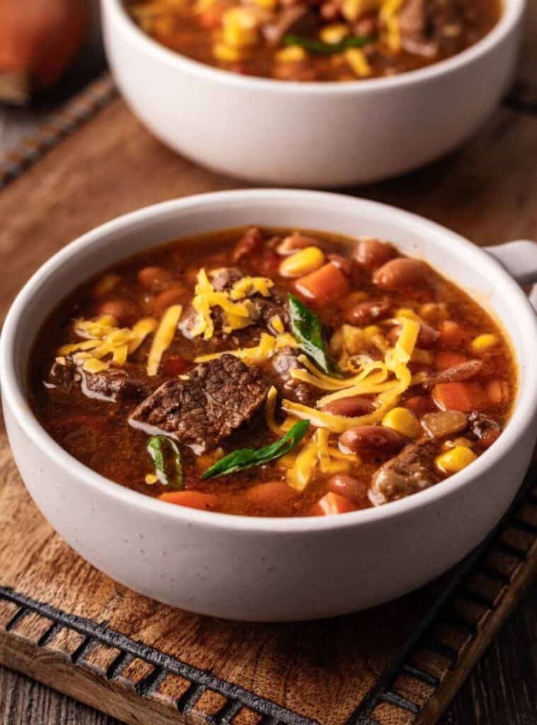 15 Hearty Cowboy Soup in the Crockpot cowboy-style winter soups crockpot dinner