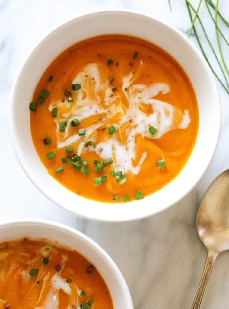 3 Slow Cooker Butternut Squash Soup Healthy Cozy healthy butternut squash winter soups crockpot option