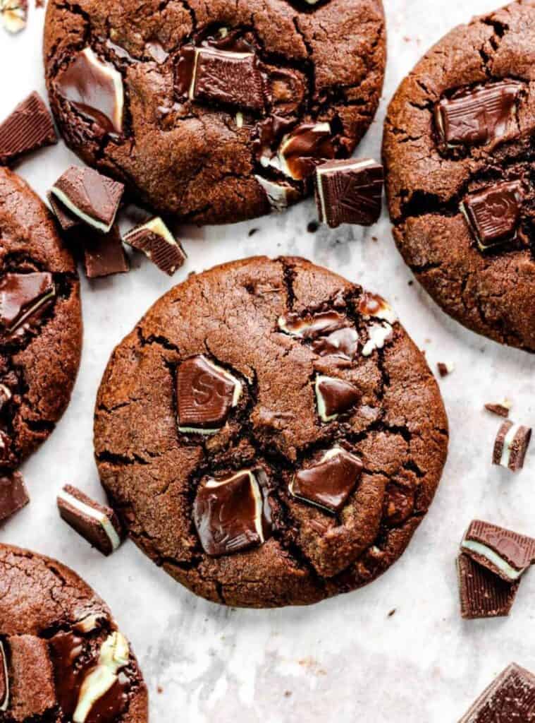 5 Easy Mint Chocolate Cookies Recipe mint chocolate christmas cookies recipe