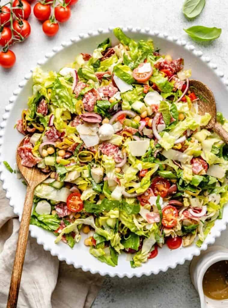 26 Fresh Italian Chopped Salad with Zesty Dressing chopped salad for christmas eve meals