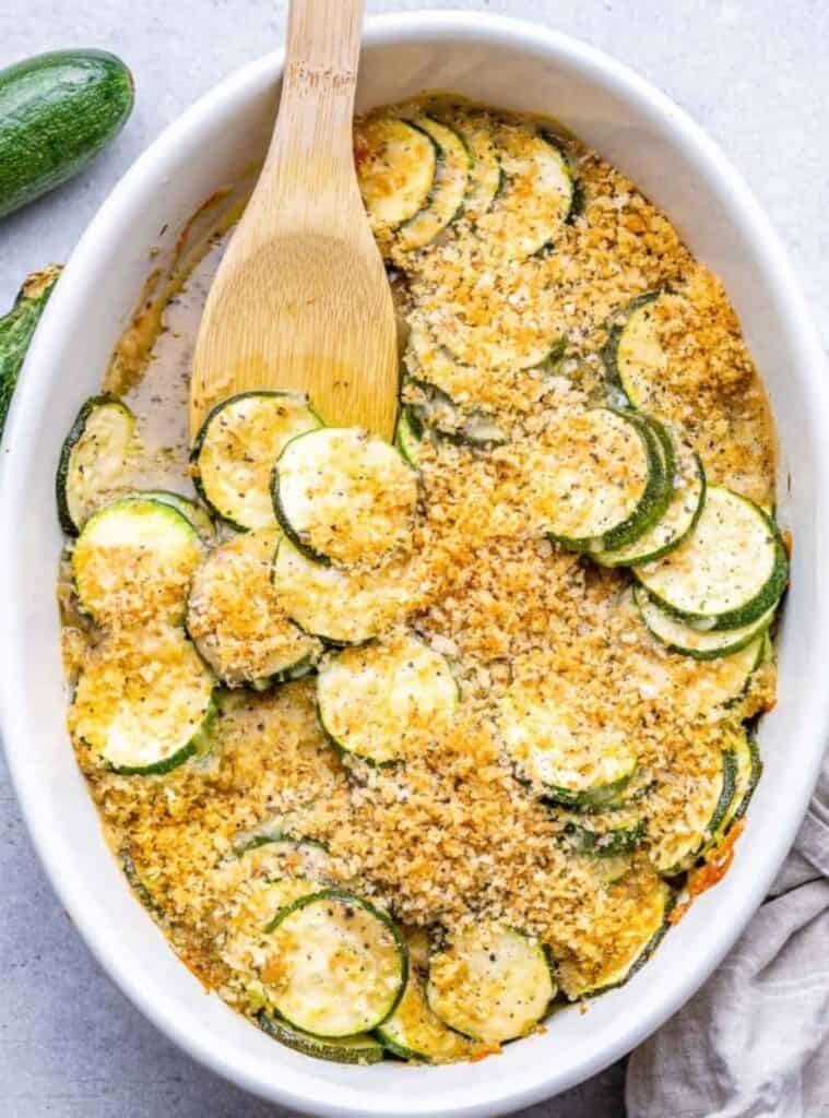 10 Healthy Zucchini Casserole with Simple Ingredients zucchini casserole with herbs