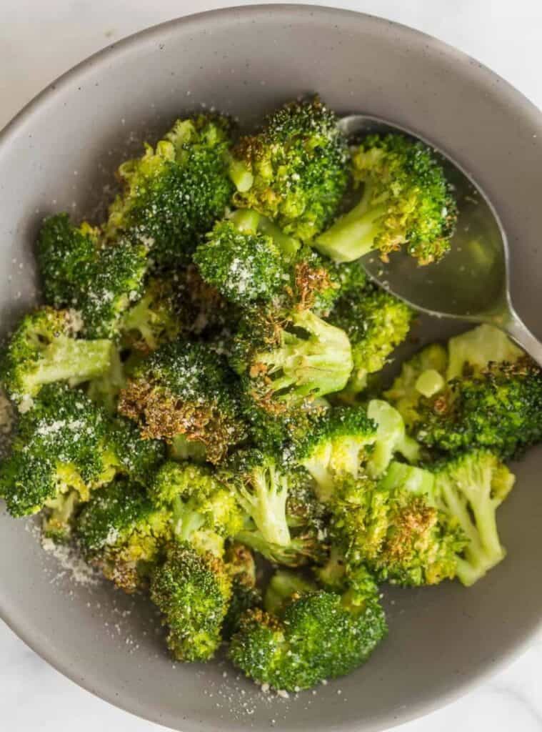 2 Easy Air Fryer Broccoli Crispy Flavorful Every Time crispy broccoli florets made using healthy air fryer recipes