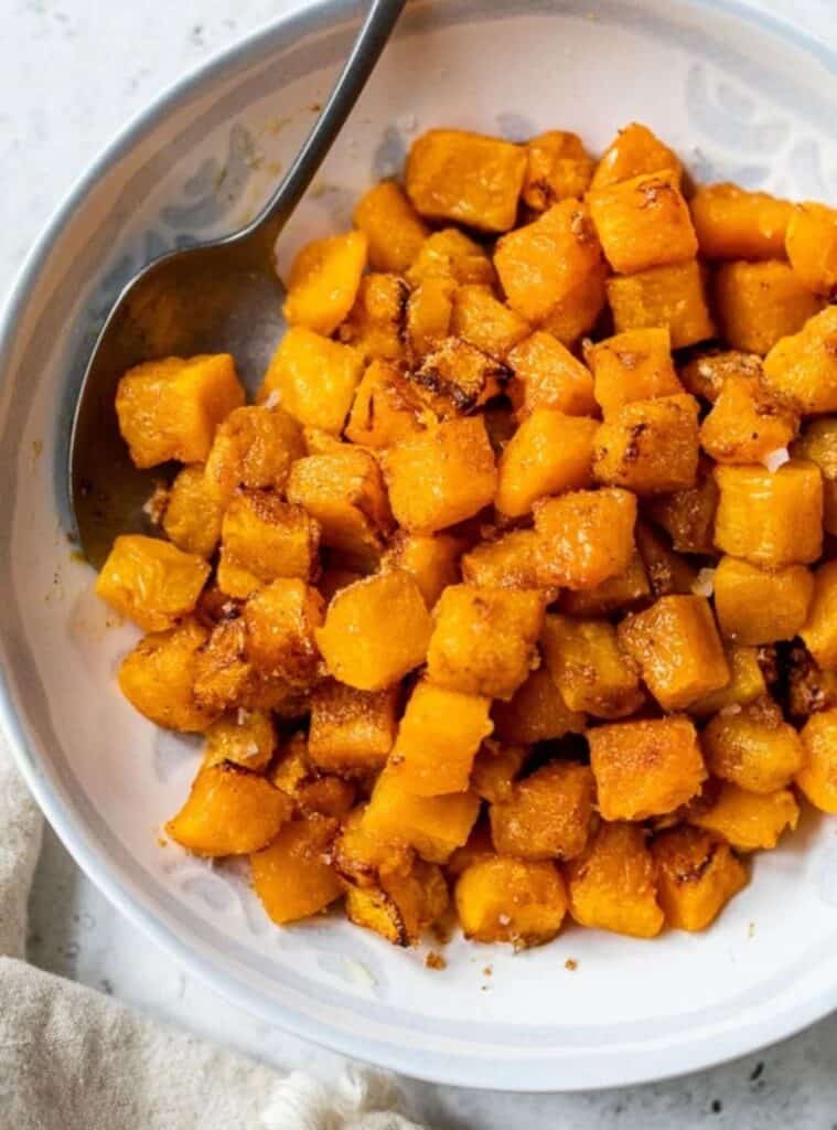 6 Best Air Fryer Butternut Squash in 20 Minutes caramelized butternut squash made in the air fryer